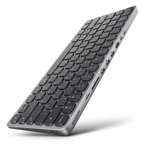 Axagon KEYBOARD + I/O HUB 9IN1/0.6M HMC-KB-CRL