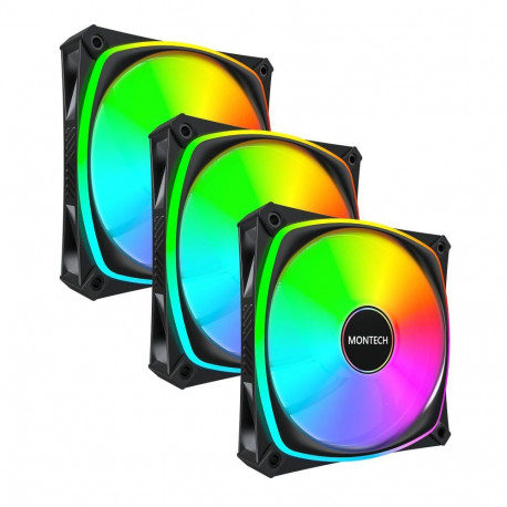 montech CASE FAN 120MM/RX120 PRO BLACK 3 IN 1
