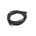 PATCHCORD CAT.5E UTP 3M BLACK FLUKE PASSED LANBERG