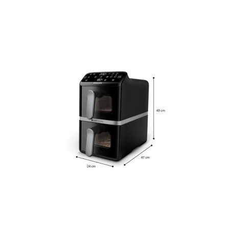 Philips 4000 series NA461/00 fryer Double 10 L Stand-alone 2750 W Hot air fryer Black, Silver