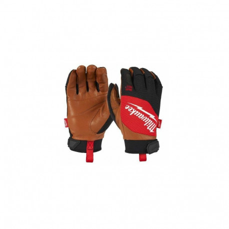MILWAUKEE LEATHER GLOVES L/9 HYBRID