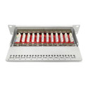 DIGITUS Cat.6A Patch Panel, geschirmt, 12-Port, 10", grau