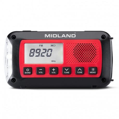 Midland hädaabiraadio ER100 2600mAh akuga