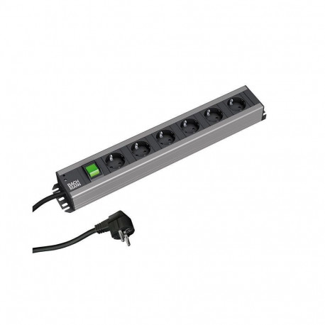 Bachmann 300.003 power extension 2 m 6 AC outlet(s) Indoor Black