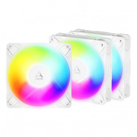 ARCTIC A-RGB PWM-ventilaator Freezer P12 Pro Reverse, 3 tk, 120mm, kaablijaoturiga, valge