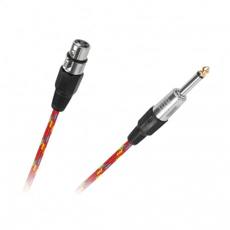 mikrofonikaabel CANON-pesa–JACK-pistik 6.3mm 3m