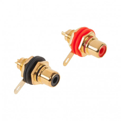 HQ Cabletech RCA-pesa, kuldne, paigaldatav (10tk)