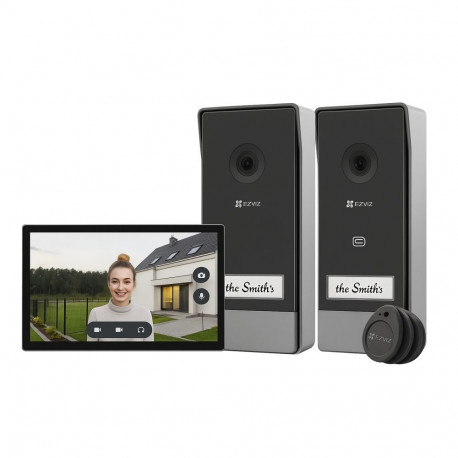 EZVIZ video-uksekellakomplekt CS-HP7 (3MP, 1 ekraan, 2 uksekella)