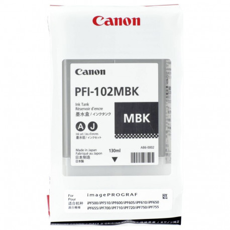 Canon PFI-102MBK originaal mattmust tindikassett