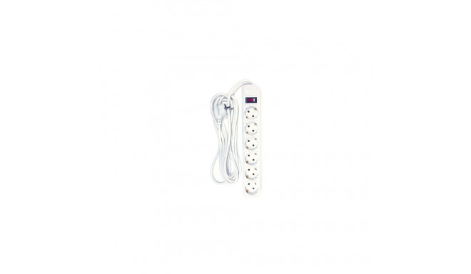 Extension cord 3m, 6 sockets, with switch