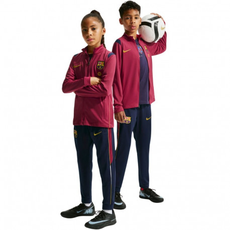 Dres dla dzieci Nike FC Barcelona Academy Pro bordowo-granatowy II1692 621 XL