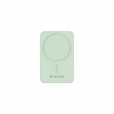 Verbatim Charge 'n' Go Essentials Magnetic Wireless Power Bank 20000 mAh Green