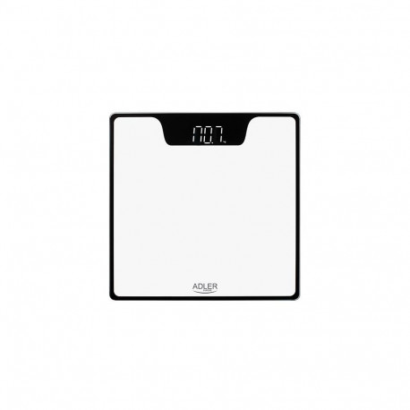 Adler AD 8174W personal scale Rectangle White Electronic personal scale