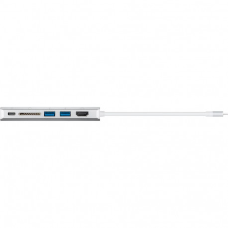 Dokkimisjaam GOOBAY USB-C - HDMI 4K@30Hz / 2xUSB-A / USB-C / RJ45 / SD