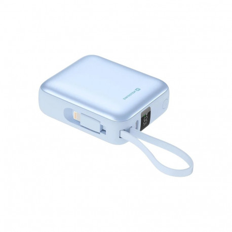 Akupank Swissten 10000 mAh juhtmetega, helesinine