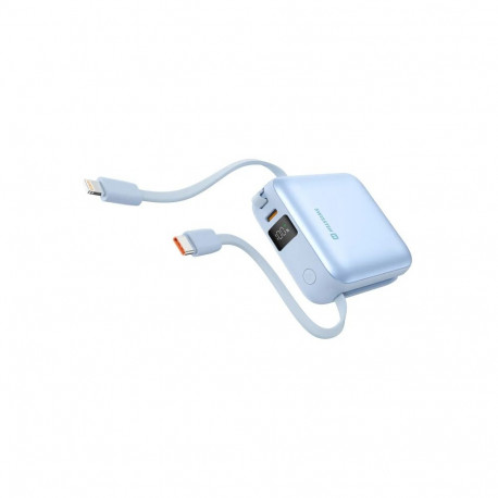 Akupank Swissten 10000 mAh juhtmetega, helesinine
