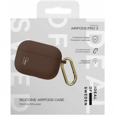 AirPods Pro 3 laadimiskarbiümbris Ideal of Sweden Silikoon Mocha Mousse