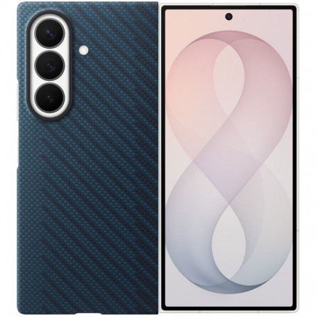 Mobiili tagakaas Samsung Galaxy Z Fold8 Ultra Carbon Magnet, sinine + kile