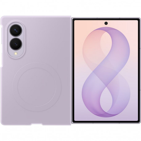 Mobiili tagakaas Samsung Galaxy Z Fold8 Silikoon Magnet, lilla + kile