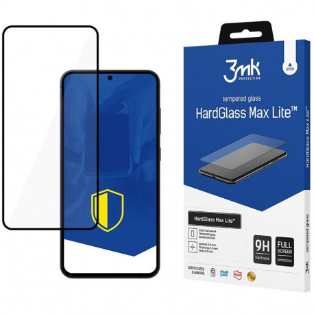 Kaitseklaas 3MK Galaxy S25 Hardglass Max Lite, must