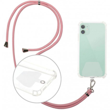 Setty kaelapael telefonile, 150cm, nailon, roosa
