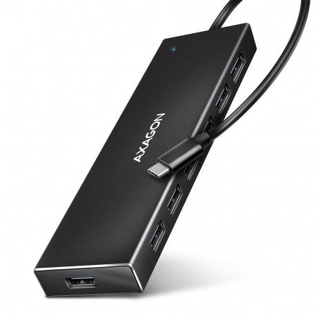 I/O HUB USB-C 7PORT FLAT/0.3M HUE-F7C AXAGON