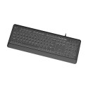 GEMBIRD Slim wired backlight keyboard black US layout