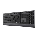 GEMBIRD Slim wired multimedia keyboard with Type-C adapter US layout