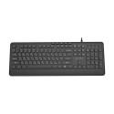 GEMBIRD Slim wired multimedia keyboard black US layout