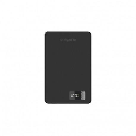 GEMBIRD akupank 15W magnetiline juhtmevaba LCD-ekraaniga 5000mAh, must