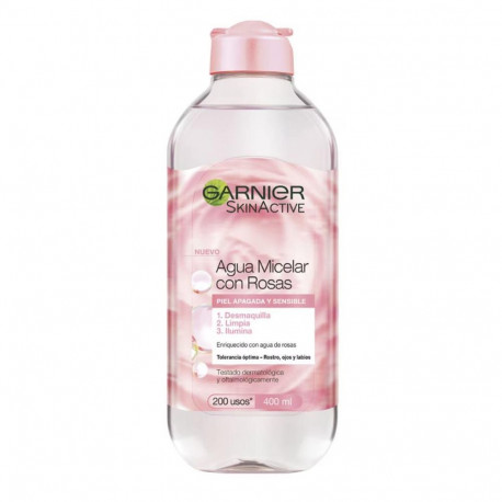 GARNIER SKINACTIVE AGUA MICELAR CON ROSAS PIEL SENSIBLE 400ML