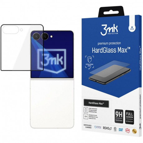 Kaitseklaas 3MK Galaxy Z Flip8 Front Hardglass Max, must
