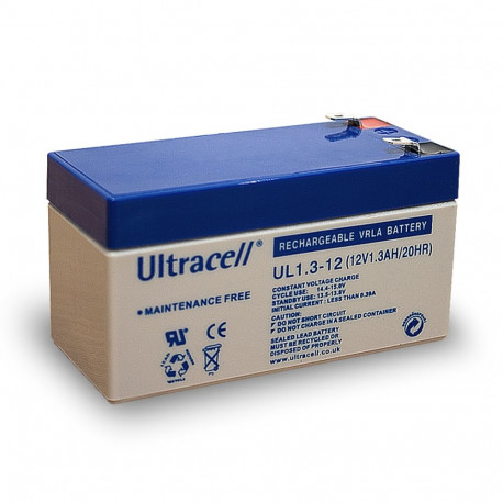 Ultracell pliiaku 12 V, 1.3 Ah (UL1.3-12)