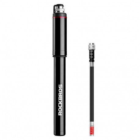 Rockbros Rockbros SMART-B 150 PSI Mini Bicycle Pump for Presta and Schrader Valves - Black