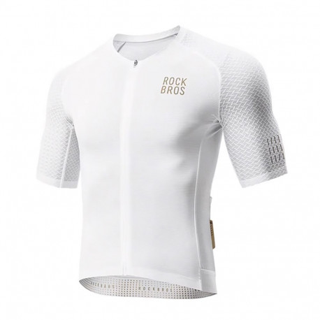 Rockbros Rockbros YDDX011 Diamond Short Sleeve Cycling Jersey Size XL - White