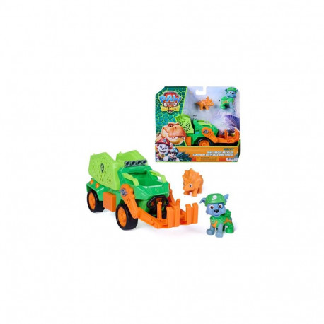 PAW Patrol : The Dino Movie, Rocky Dino Rescue Recycler with Secret Compartment and Working Claw, 2 