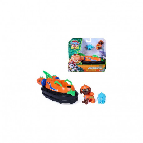 PAW Patrol : The Dino Movie, Zuma Dino Rescue Hovercraft with Extending Rescue Claw, Collect 2 Actio
