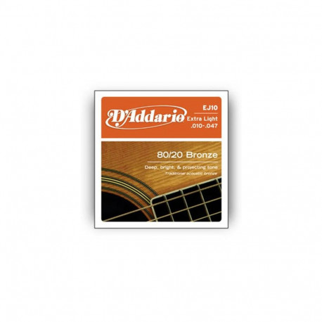 D'Addario EJ10 musical instrument strings Acoustic 6 pc(s) Steel Guitar