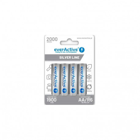 Everactive rechargeable HR6 1900mAh Always ready Blister Pack 4pcs.