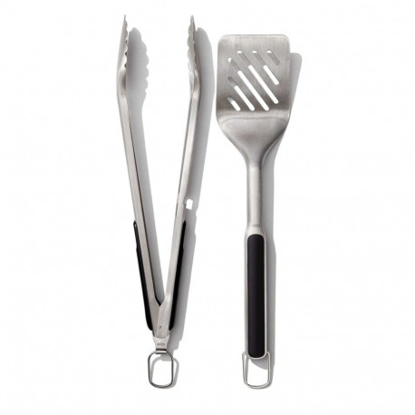 OXO OX11320200 Good Grips Set aus Wender und Zange zum Grillen