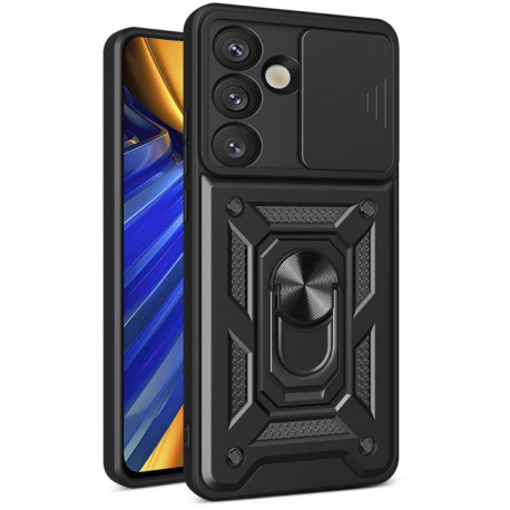 Hurtel kaitseümbris Hybrid Armor Camshield Samsung Galaxy S25, must