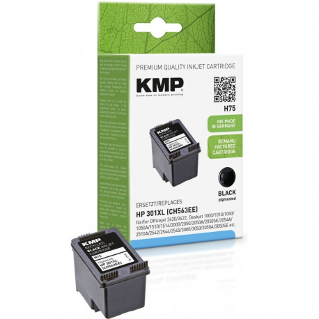 "KMP 1719,4001 black pigm. ink ersetzt HP301XL (CH563EE)"
