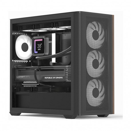 "AeroCool Geh Mini D301A-G-BK-V2 (B/Wood/Micro-ATX)"
