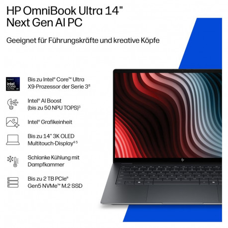 "HP OmniBook Ultra 14-kd0470ngx CU7 356H/16GB/512SSD/W11 Home Touch"