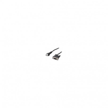 "Zebra CBARF5S07ZAR serial cable Black 32.4"" (0.823 m) DB9 RJ45"