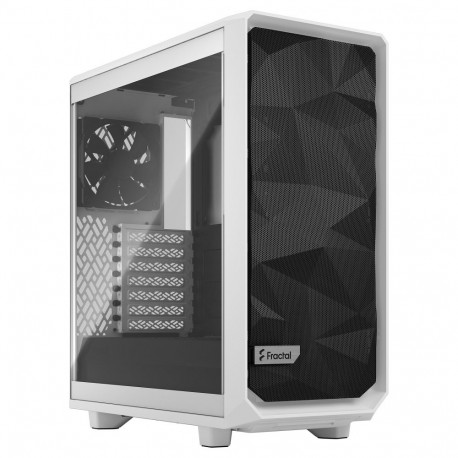 Fractal Design Meshify 2 Compact läbipaistva karastatud klaasiga, must/valge