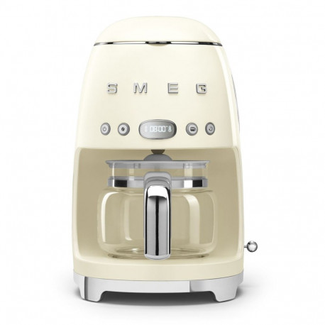 Coffee Maker - Smeg 50' Style 10 Cups Auto-Start Keep-Warm Cream