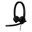 Headset - Logitech H570e Stereo MS Teams USB-C Black