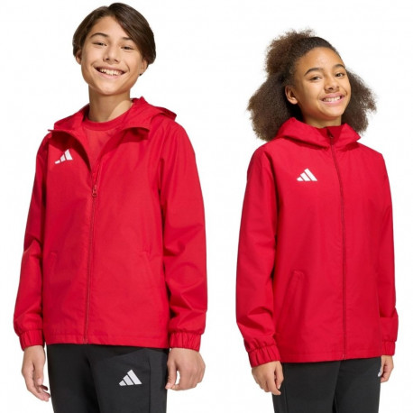 adidas laste jope Entrada 26 All Weather JZ9105 128cm, punane