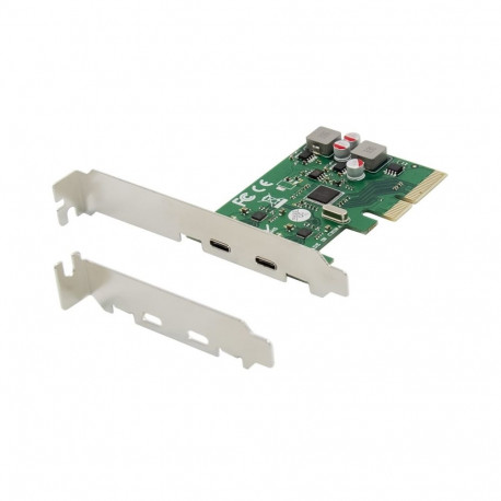 Conceptronic PCIe-kaart EMRICK 2 pordiga USB 3.2 Gen 2 Type-C, eraldi toitega